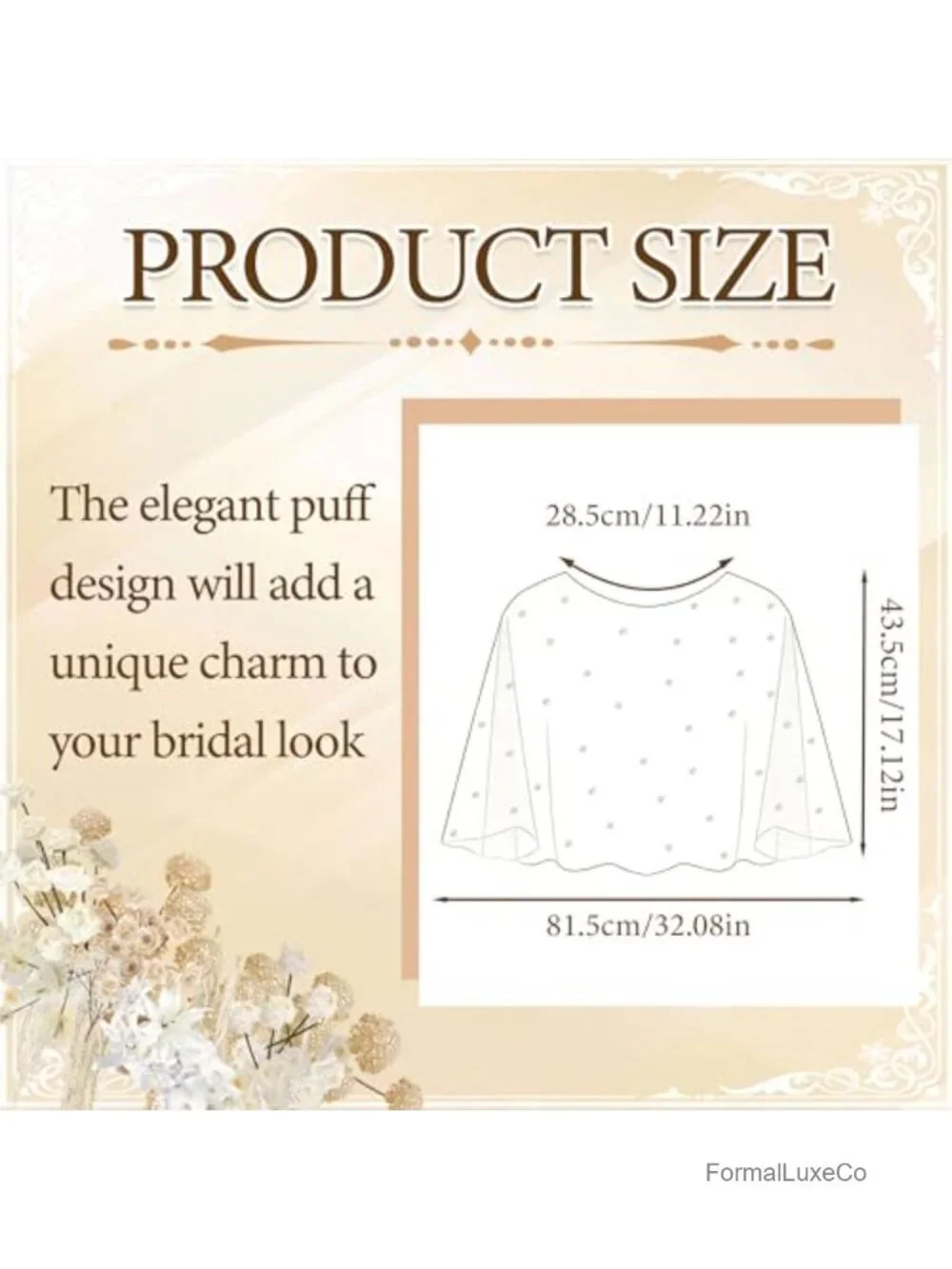 Pearl Shawl Wrap Shrug Satin Edge Cape Tulle Sheer Bridal Bride Scarf Dress